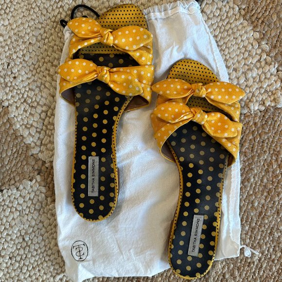 Tabitha Simmons Polka Dot Slides - Picture 2 of 6